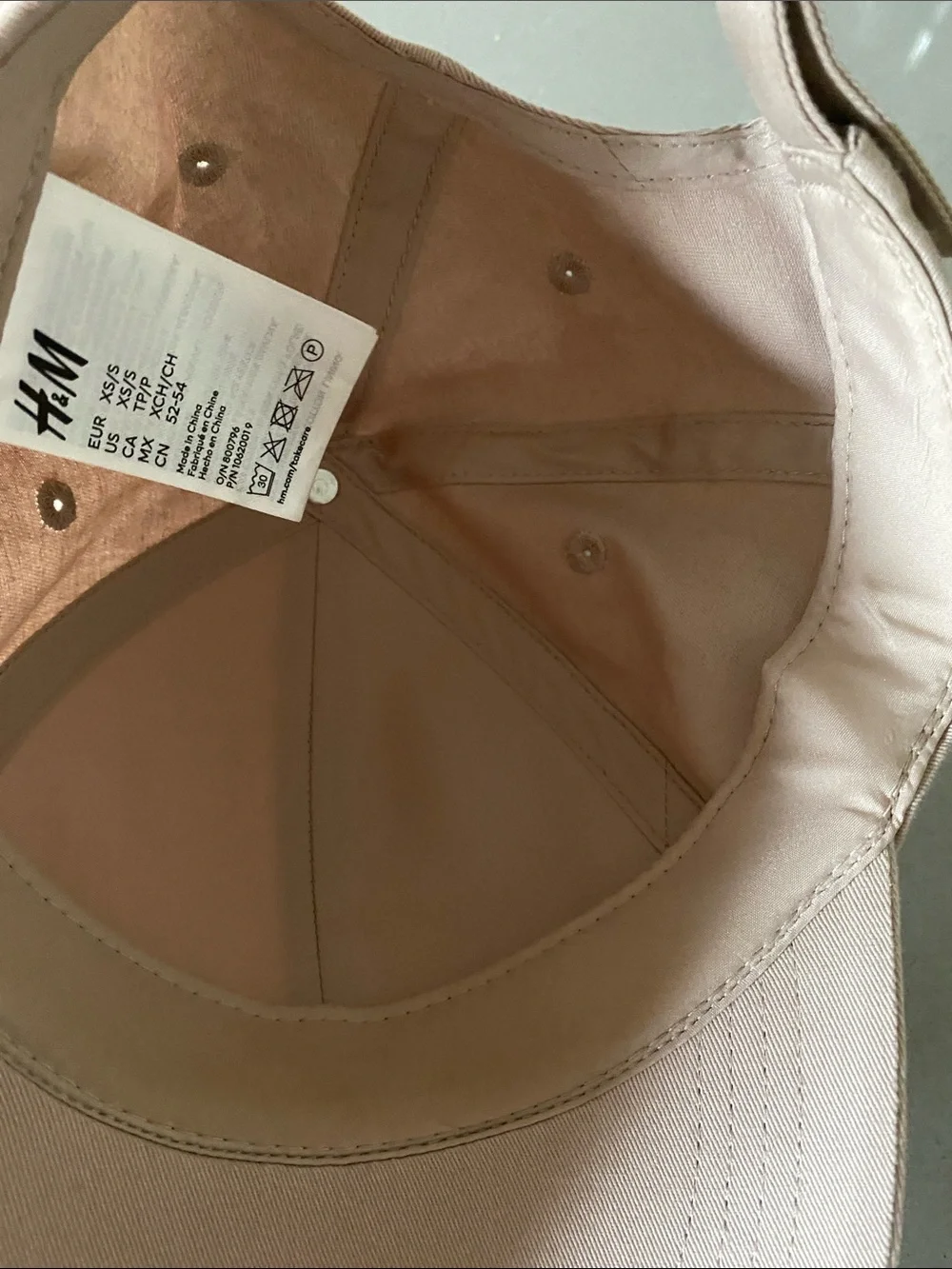 Beige Taupe Nude Baseball Cap Women’s XS/S Zara Mango H&M